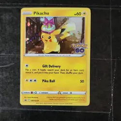 Pokemon Pikachu SWSH234 Sword & Shield Pokemon Go Holo Card 2022 Ryota Murayama - Image 1
