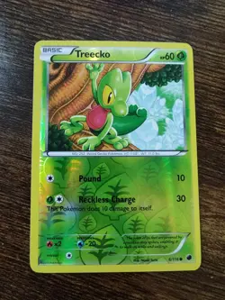 Treecko 6/116 Plasma Freeze Reverse Holo Pokemon Card - Image 1