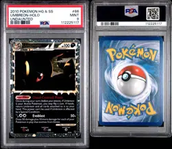 2010 Pokemon Heartgold & Soulsilver Undaunted Umbreon Holo #86 PSA 9 VERY CLEAN - Image 3