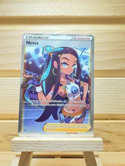 Nessa #183/185 Pokemon TCG Swsh04: Vivid Voltage Full Art Holo NM Free Shipping - Image 1