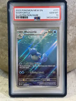2023 Pokemon SV 151 EN Wartortle Special Illustration Rare #171 PSA 10 - Image 1