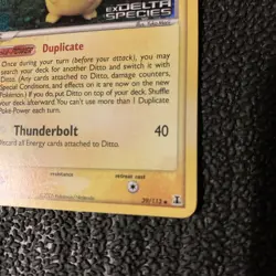 Ditto - (Pikachu) 39/113 EX Delta Species Reverse Holo POKEMON - Image 5