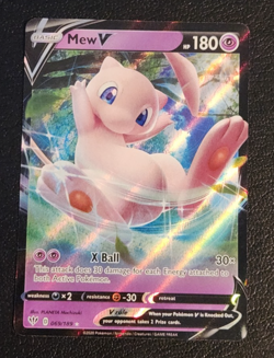 Mew V Ultra Rare SWSH03: Darkness Ablaze ( #069/189 NM Pokemon English ) - Image 1