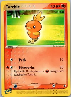Pokemon Torchic Ruby and Sapphire 73/109 Light Play LP+ or Better - Image 1