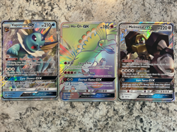 POKEMON Lot Of 3 Ho-Oh GX Vaporeon GX Melmetal GX - Image 2