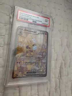 2023 POKEMON MEW EN-151 SPECIAL ILLUSTRATION RARE #201 ALAKAZAM EX PSA 9 - Image 1
