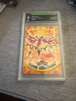 2000 Topps Pokemon TV Animation Edition Series 3 Non Holo 146 Moltres Blue Label - Image 1