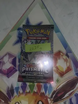 22.35g VERY HEAVY Prismatic Evolutions Pokemon Sealed Booster Pack New - Image 2
