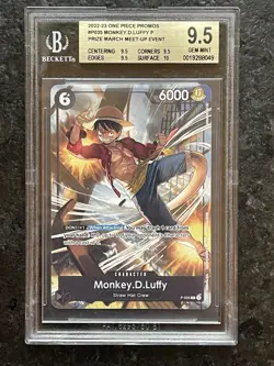Monkey.D.Luffy (Pirates Party Vol. 3) P-035 One Piece Promotion Cards BGS 9.5 - Image 1
