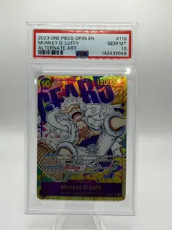 2023 ONE PIECE OP05-AWAKENING OF THE NEW ERA ALT ART #119 MONKEY D. LUFFY PSA 10 - Image 1