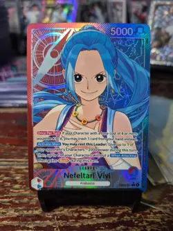 One Piece EB03 English Alt Art Leader Nefeltari Vivi EB03-001 MINT - Image 1