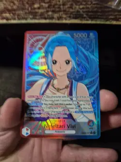 One Piece EB03 English Alt Art Leader Nefeltari Vivi EB03-001 MINT - Image 4