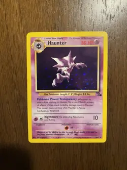 Haunter 6/62 Fossil Holo Rare 1999 Wizards Pokemon TCG Card English Vintage LP - Image 1
