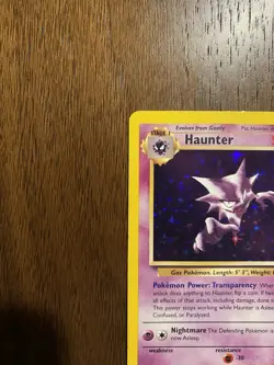 Haunter 6/62 Fossil Holo Rare 1999 Wizards Pokemon TCG Card English Vintage LP - Image 3