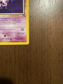 Haunter 6/62 Fossil Holo Rare 1999 Wizards Pokemon TCG Card English Vintage LP - Image 5