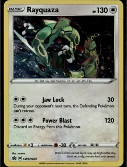 Rayquaza Promo SWSH: Sword & Shield Promo Cards SWSH029 Colorless Holo Pokemon C - Image 1