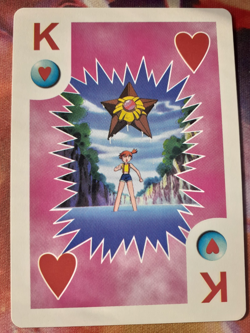 Misty King of Hearts 1999 Bicycle Pokemon Poker Playing Card LP - Image 1