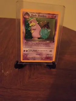 Pokemon Dark Slowbro TCG Card 12/82 Slowbro Holo Team Rocket - Image 1