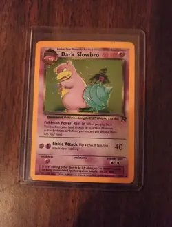 Pokemon Dark Slowbro TCG Card 12/82 Slowbro Holo Team Rocket - Image 5