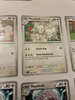 Lot Of 11 Tandemaus and Maushold Pokemon Cards - Image 5