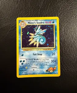 2000 Pokemon Gym Heroes #9 Misty's Seadra Holo Prerelease Promo Card - Image 1