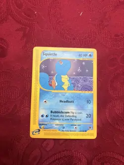 Pokemon Squirtle TCG Expedition Base Set Card 132/165 Common Vintage - Read - MP - Image 1