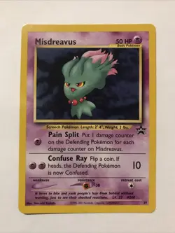 Pokemon MISDREAVUS Black Star Promo Card # 39 RARE - Image 1