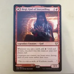 Birgi, God Of Storytelling; Kaldheim Rare Creature Card - Image 1