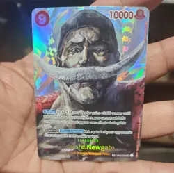 Edward Newgate One Piece Card Game Alt Art Kingdoms of Intrigue Foil OP02-004 NM - Image 5