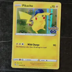 Pokemon Pikachu Pokemon GO Holo Rare Basic Card 2022 Narumi Sato - Image 1