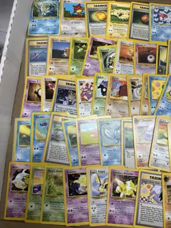 96 Vintage pokemon card collection LP-DMG, first editions, ereaders, etc - Image 2