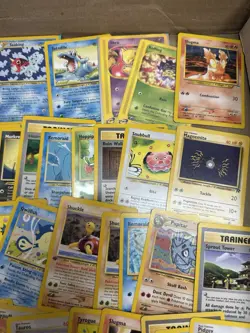 96 Vintage pokemon card collection LP-DMG, first editions, ereaders, etc - Image 4