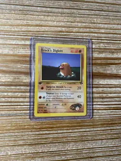 Brock's Diglett 67/132 1st Edition Gym Challenge Pokemon Card NM-Mint - Image 1