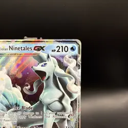 Pokemon Alolan Ninetales GX TCG Holo Card 22/145 Guardians Rising NM - Image 3