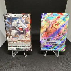 Pokemon Aggron V & Aggron VMAX Brilliant Stars Holo Lot English 2 Cards Full Art - Image 1