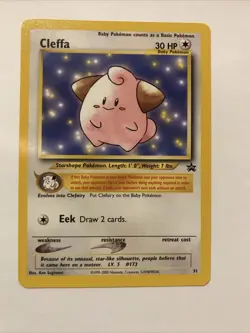 CLEFFA Pokemon Card - WOTC Promo - Black Star - #31 - NM - Image 1