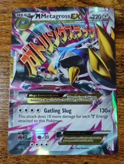 M Metagross EX XY35 Black Star Promo Pokemon Card LP - Image 1