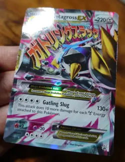 M Metagross EX XY35 Black Star Promo Pokemon Card LP - Image 3