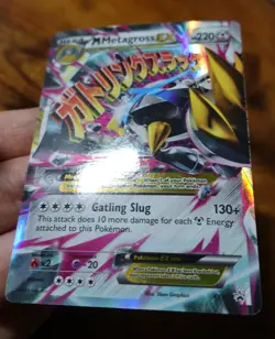 M Metagross EX XY35 Black Star Promo Pokemon Card LP - Image 4