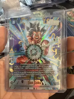 Son Goku FB09-037 Alternate Art Dual Evolution Dragon Ball Card English Fusion - Image 1