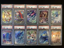PSA 8 Pokemon Card 151 Game Japanese ART RARE 10 Card Set Bulk Holo AR - Image 1