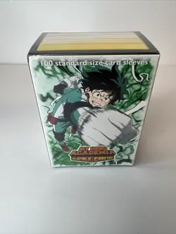 100 Standard Size Card Sleeves - My Hero Academia Collectible Card Game - Deku - Image 1