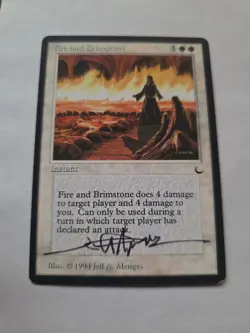 Fire And Brimstone Artist Proof SIGNED By Jeff A. Menges Mtg - Image 1