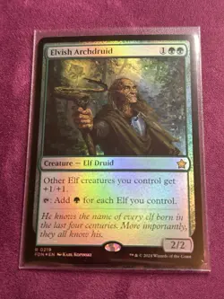 MTG Elvish Archdruid [Foundations] Near Mint Foil​ - Image 1