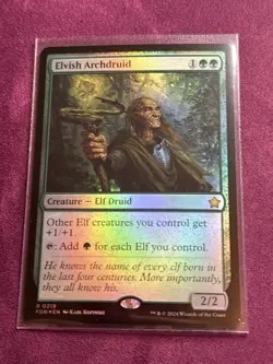 MTG Elvish Archdruid [Foundations] Near Mint Foil​ - Image 3
