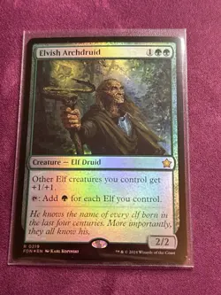 MTG Elvish Archdruid [Foundations] Near Mint Foil​ - Image 4