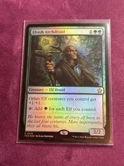 MTG Elvish Archdruid [Foundations] Near Mint Foil​ - Image 5