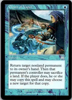 Mtg Magic The Gathering Chain of Vapor Onslaught See Scan C - Image 1