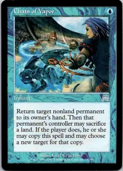 Mtg Magic The Gathering Chain of Vapor Onslaught See Scan A - Image 1