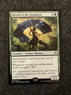 Magic The Gathering MTG - Herald of the Pantheon - Magic Origins - Image 1